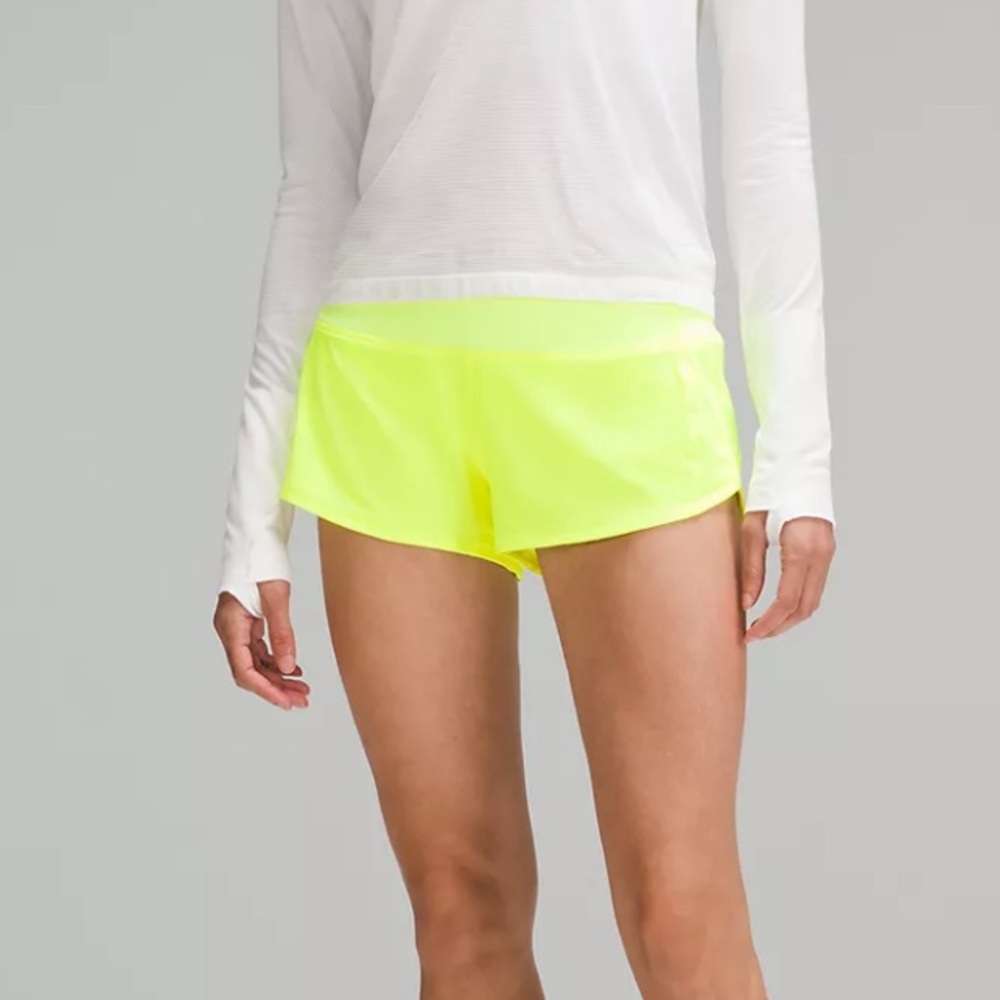 Lululemon Highlight Yellow Speed Up Short